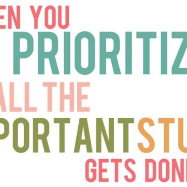 <strong>Why Setting Priorities Is Important<br>To Your Life</strong>…